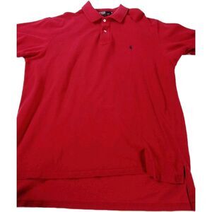 Men's Red Polo By Ralph Lauren Short Sleeve Shirt‎ Size XL